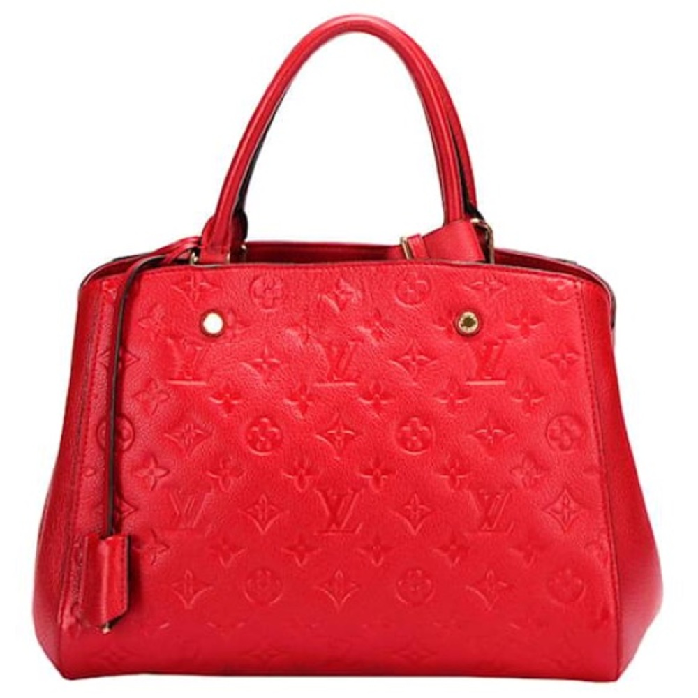 Louis Vuitton Montaigne Handbag Monogram Empreinte Leather MM